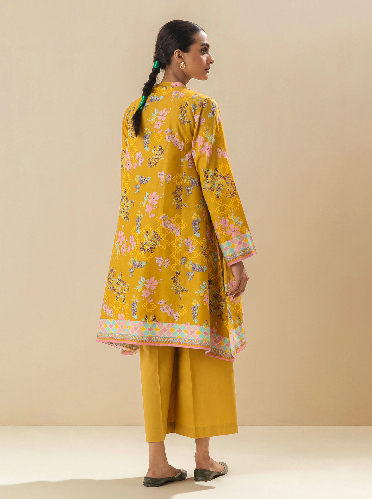 1 PIECE - PRINTED LAWN SHIRT - PRAIRIE SAND