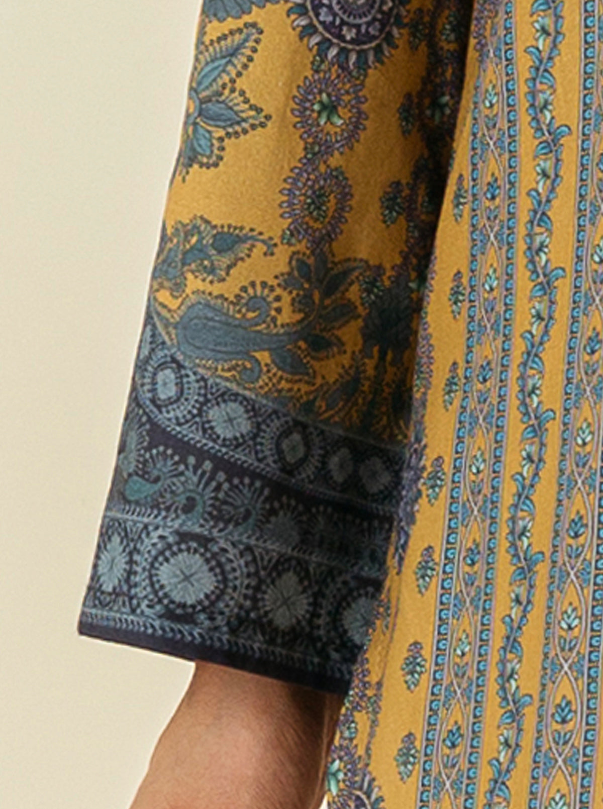 1 PIECE - PRINTED  LAWN SHIRT - COLONIAL RENAISSANCE