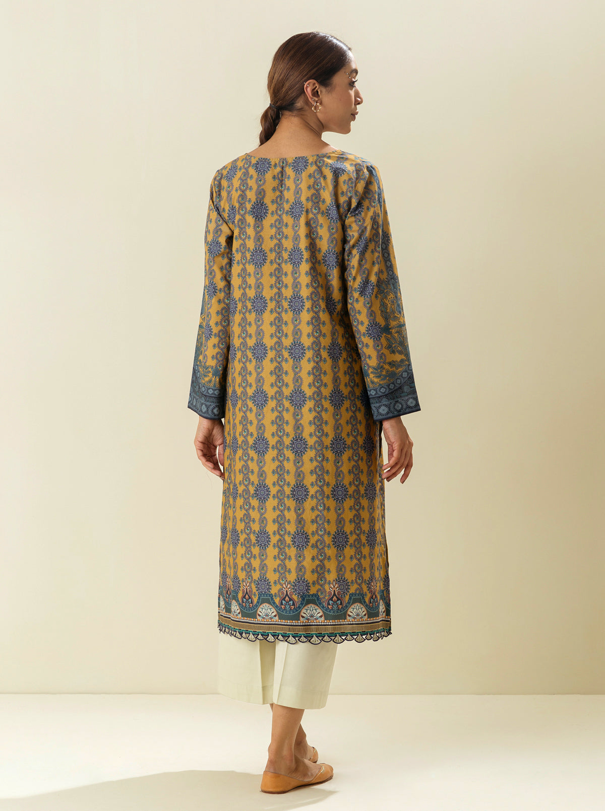 1 PIECE - PRINTED  LAWN SHIRT - COLONIAL RENAISSANCE