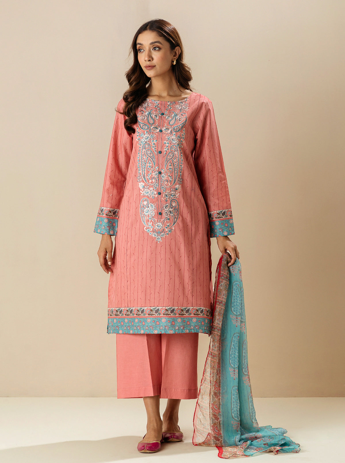 2 PIECE - EMBROIDERD LAWN SUIT - NEWAGE ZEST