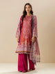 3 Piece - Embroiderd Lawn Suit - Mulberry Mines