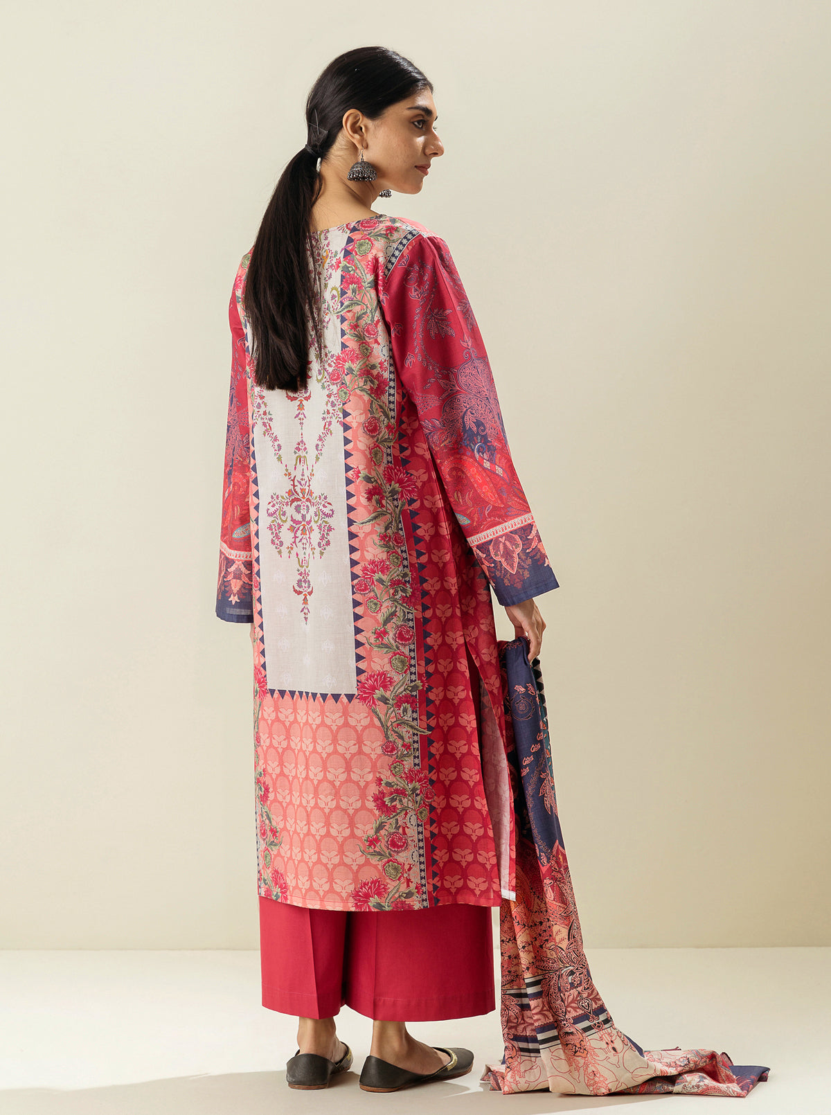 3 Piece - Printed Lawn Suit - Aurora Radiance