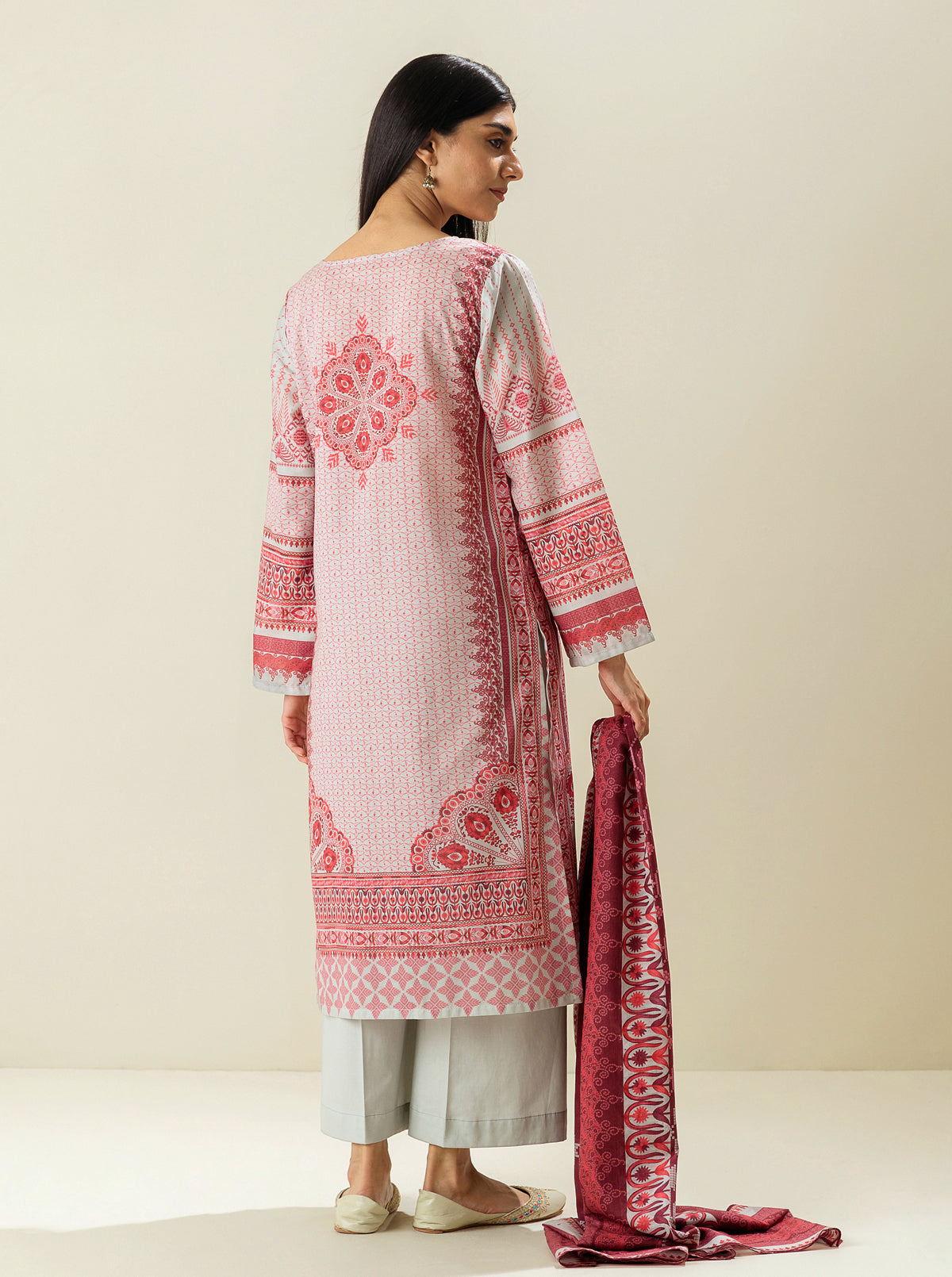 3 Piece - Printed Lawn Suit - Mulberry Crafts