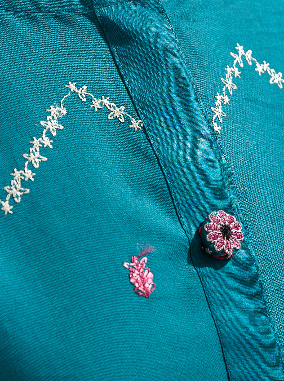 3 Piece - Embroidered Lawn Suit - Tahitian Terrace