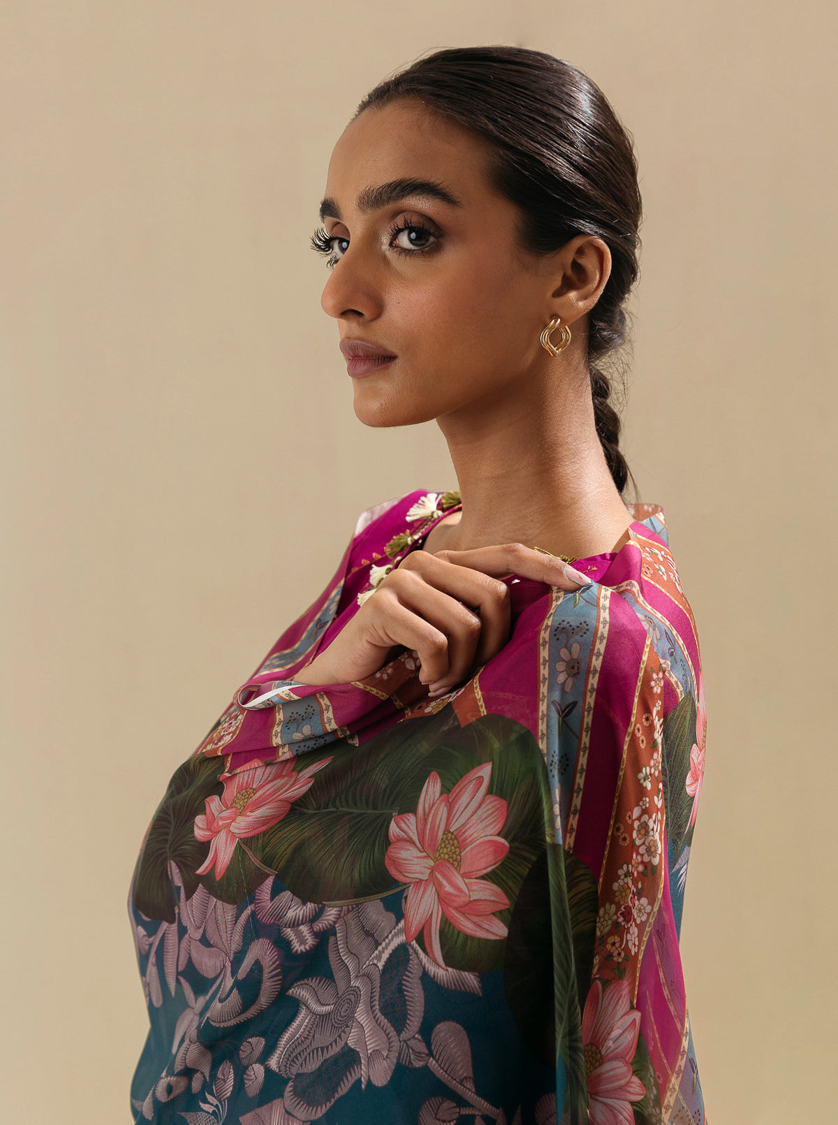 3 Piece - Embroidered Lawn Suit - Viva Magenta