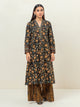 2 Piece - Printed Khaddar Suit - Parisian Night