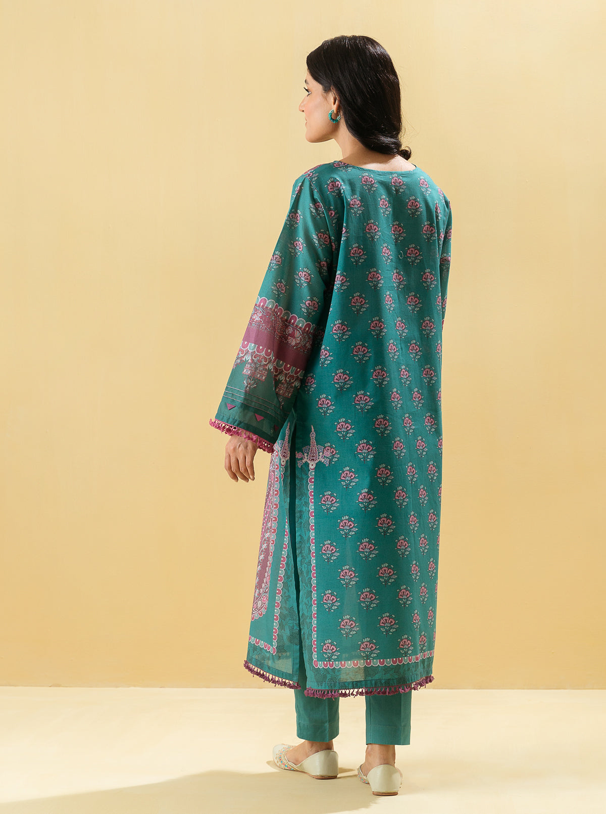 1 PIECE - PRINTED LAWN SHIRT - JADE ADMONISHMB4S22U06-GREEN-2000000200773-1PC
