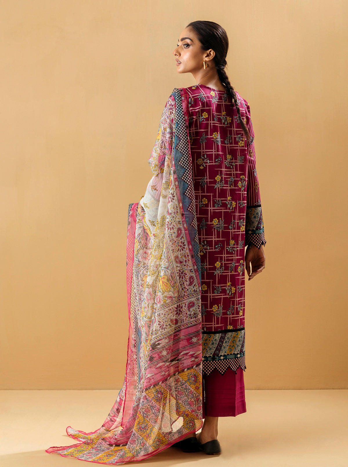 3 Piece - Printed Lawn Suit - Enchanted Bloom