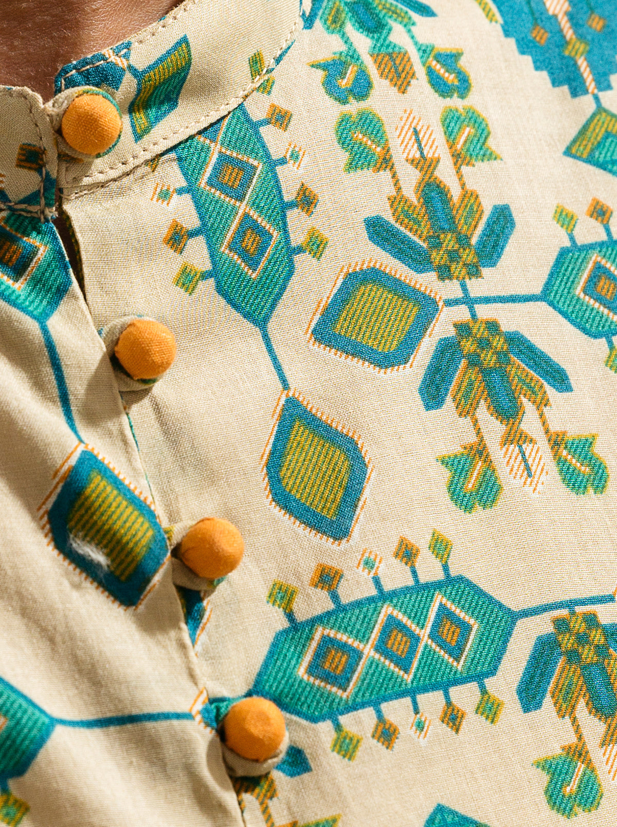 2 Piece - Printed Lawn Suit - Antique Charm