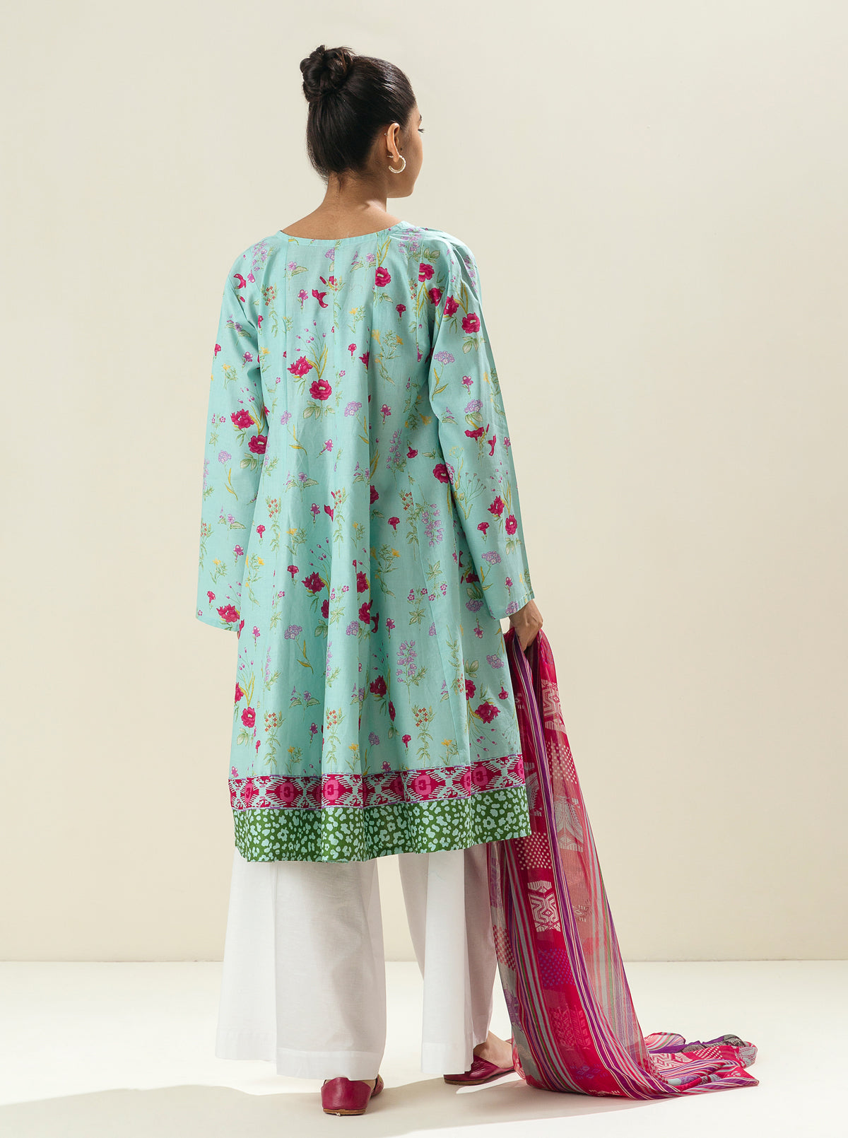 2 Piece - Printed Lawn Suit - Sprinkle Sky
