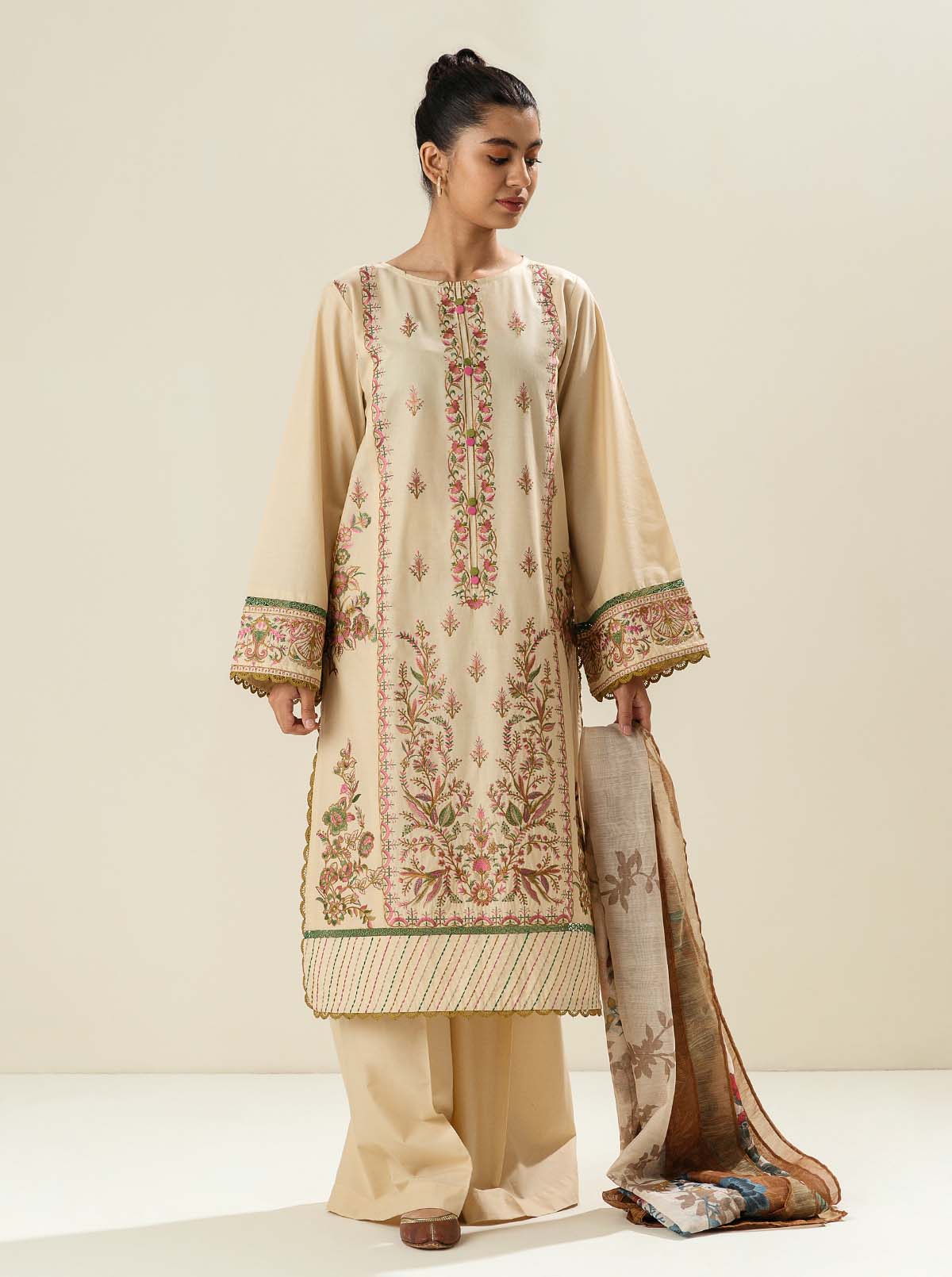 3 Piece - Embroidered Lawn Suit - Grace Incantation