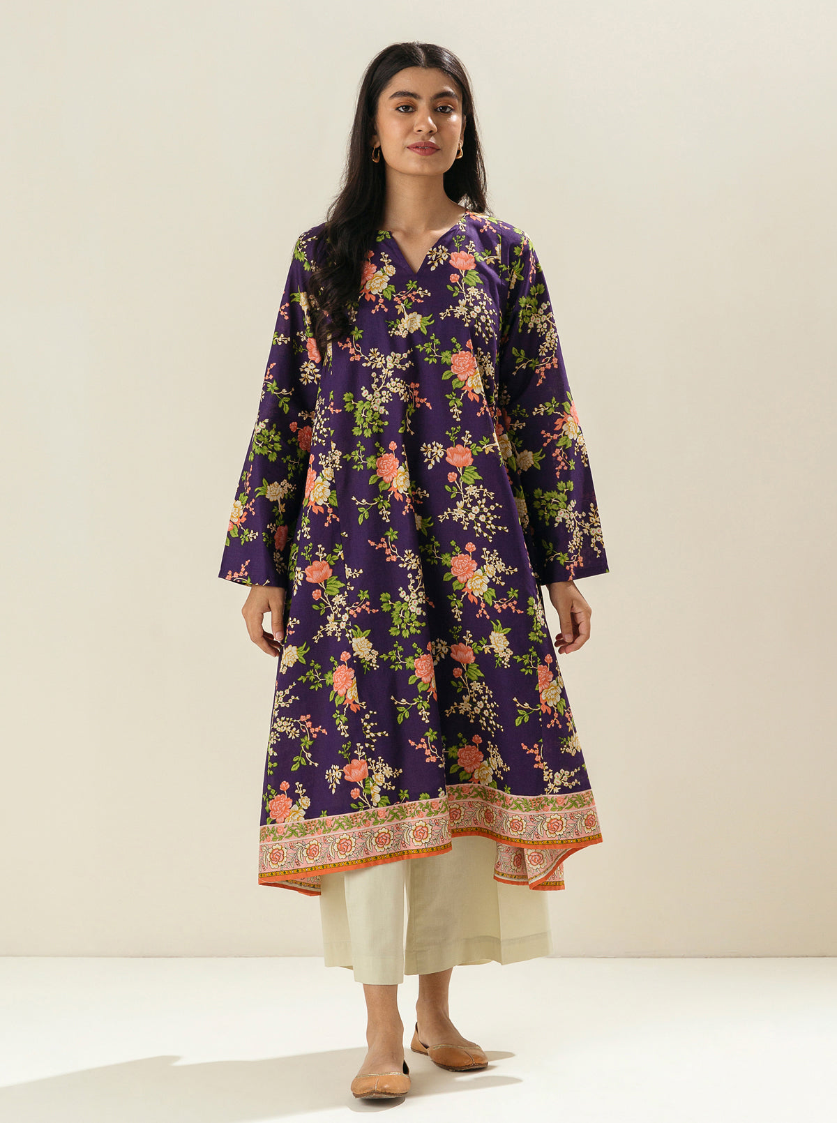1 PIECE - PRINTED LAWN SHIRT - ENGLISH BOTANICS