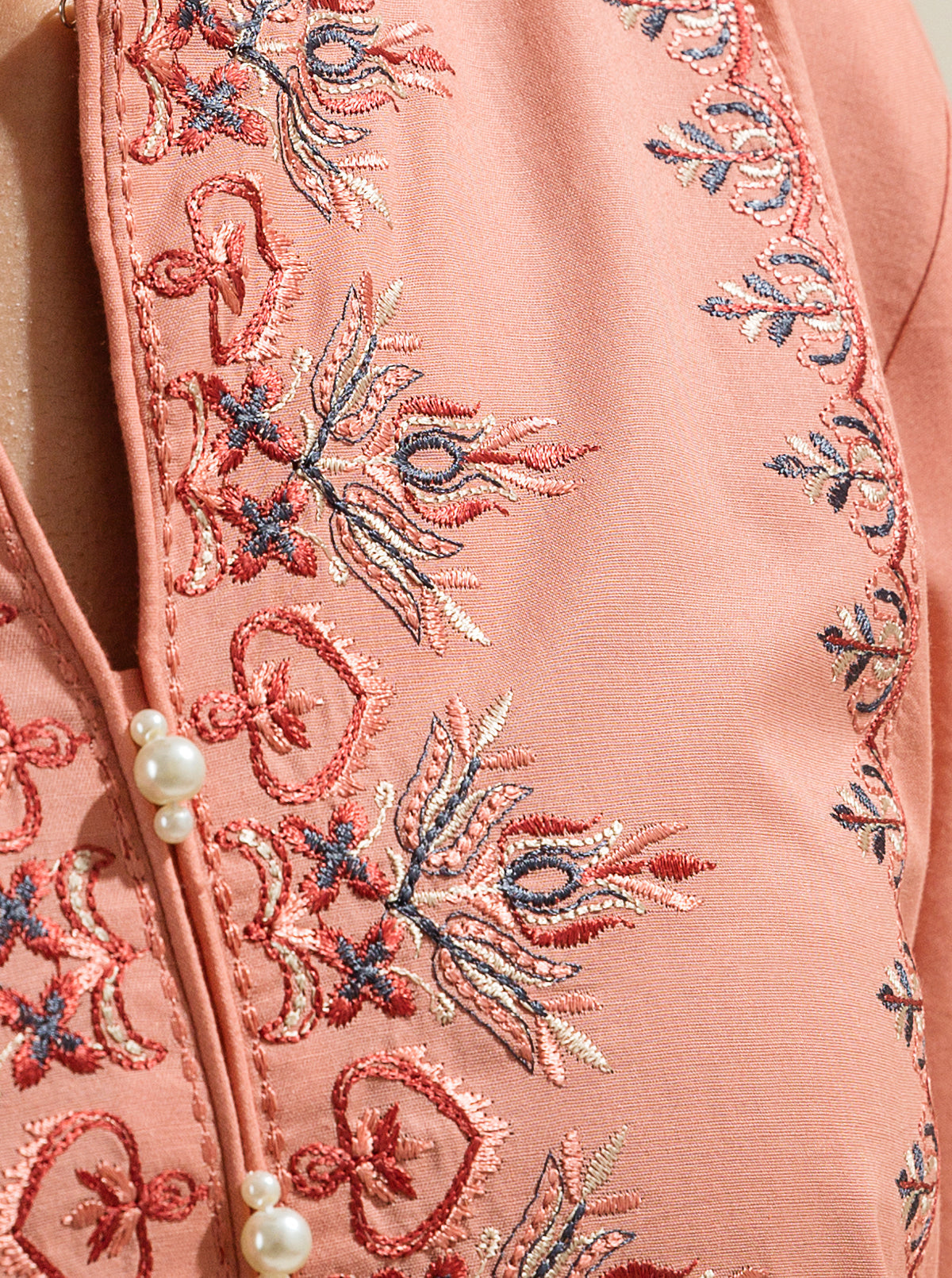 3 Piece - Embroidered Lawn Suit - Wild Flower Heaven