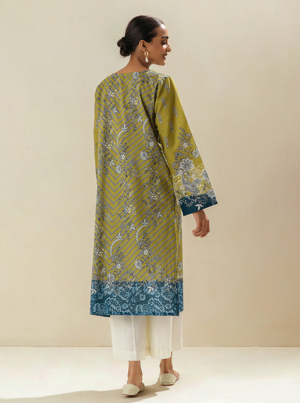 1 PIECE - PRINTED LAWN SHIRT - PIQUANT PANSY