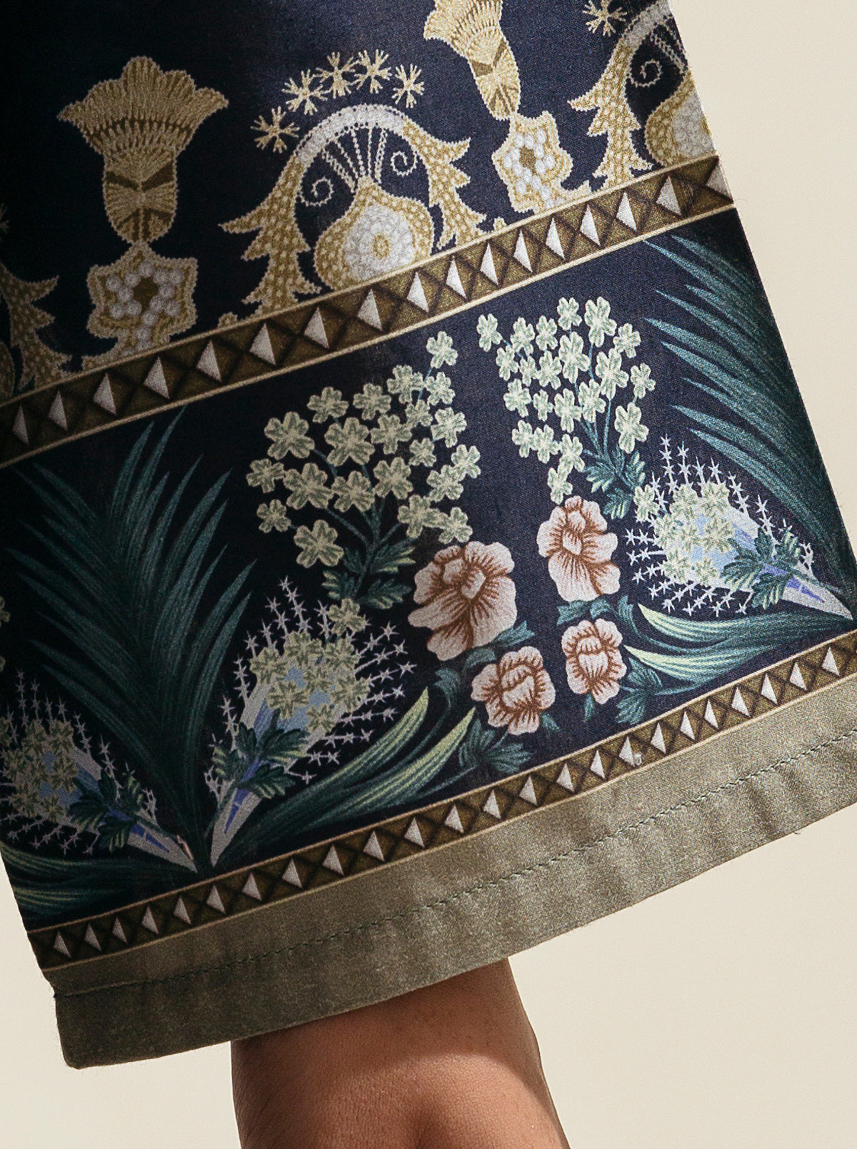 1 PIECE - PRINTED LAWN SHIRT - MIDNIGHT NAVY