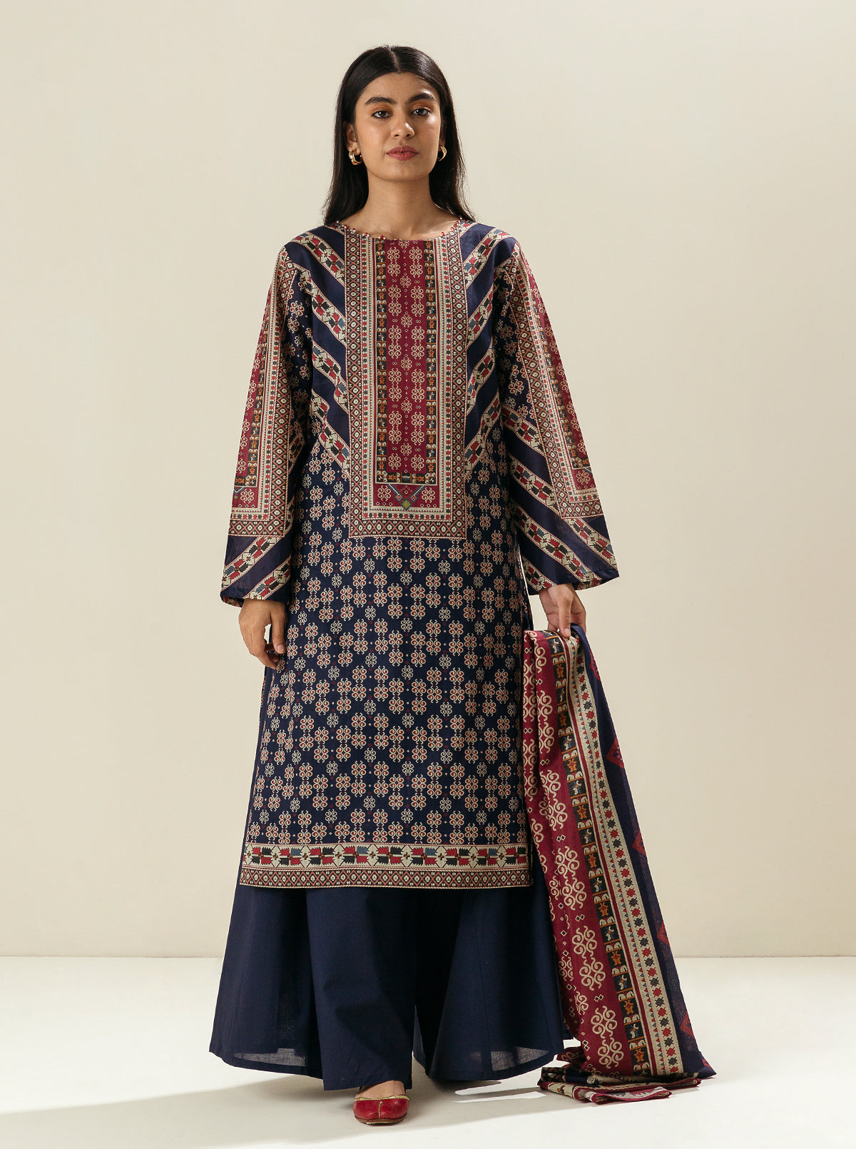 3 Piece - Printed Lawn Suit - Tribal Fest