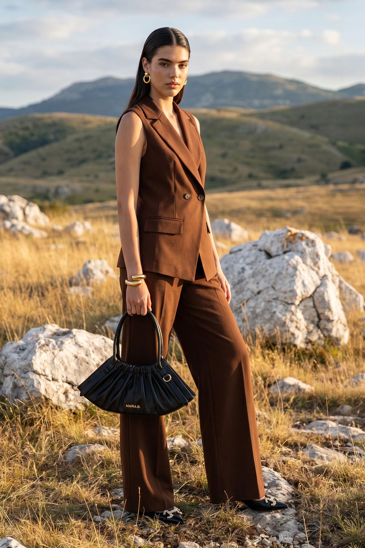 Gathered Hobo Bag