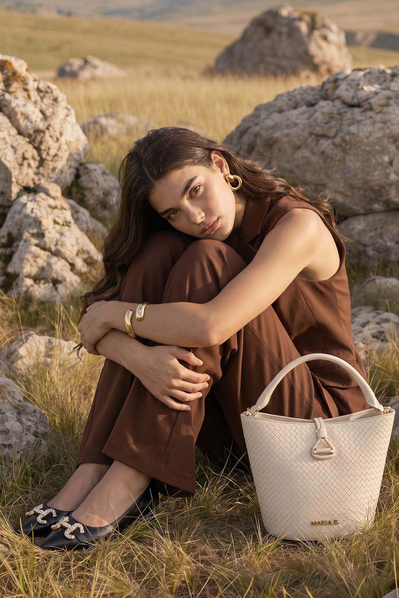 Woven Bucket Bag