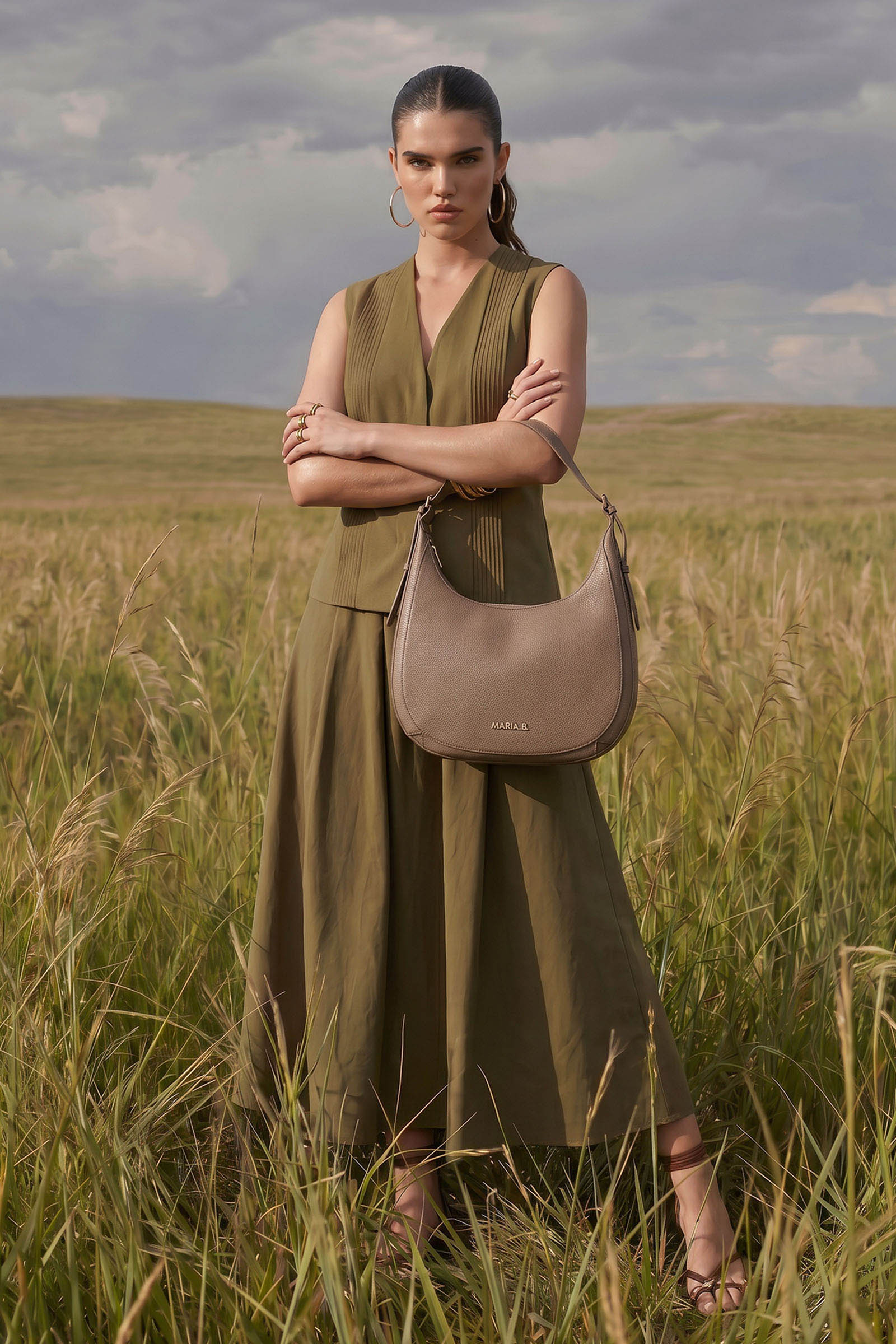Crescent Hobo Bag