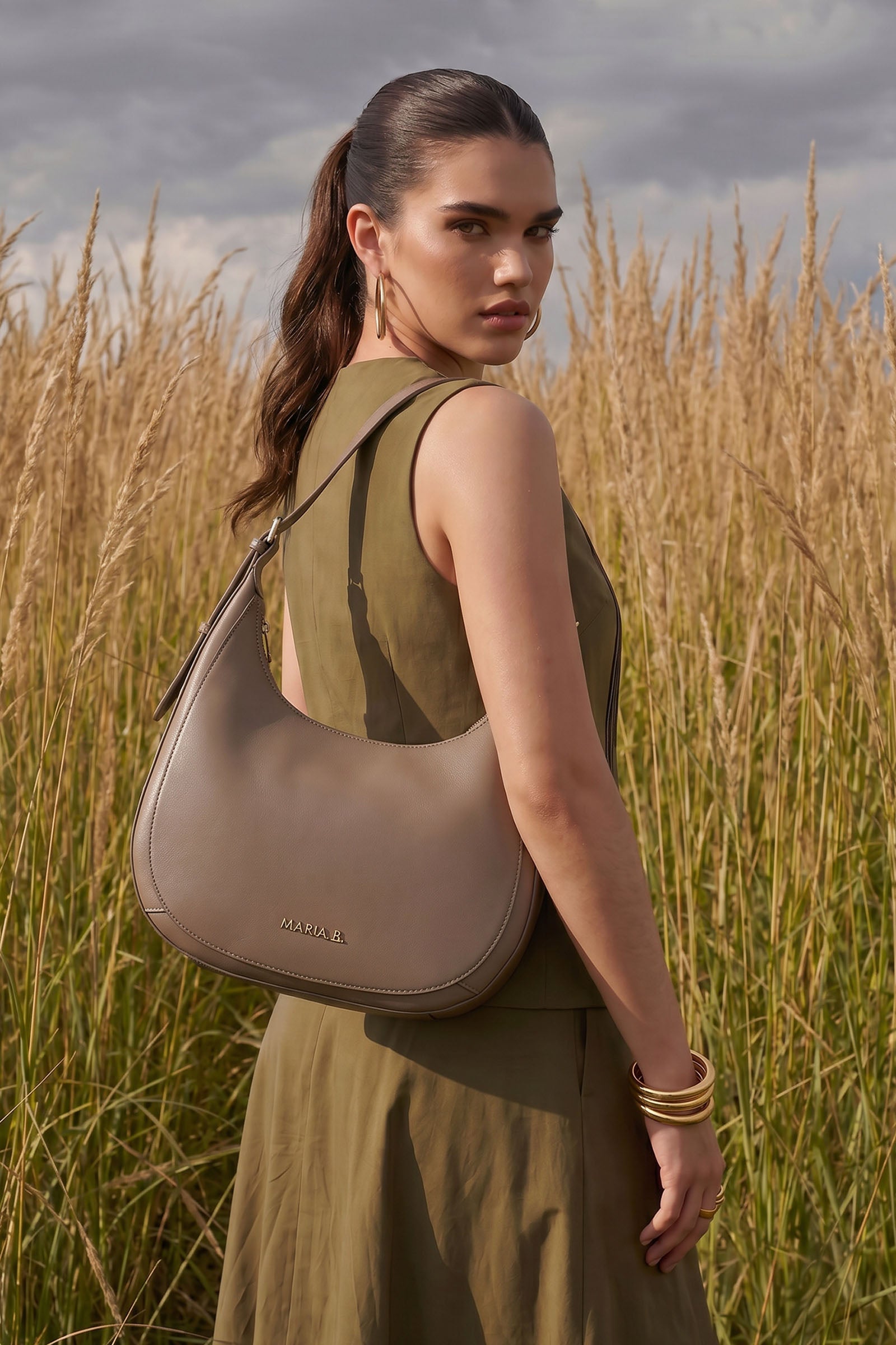 Crescent Hobo Bag
