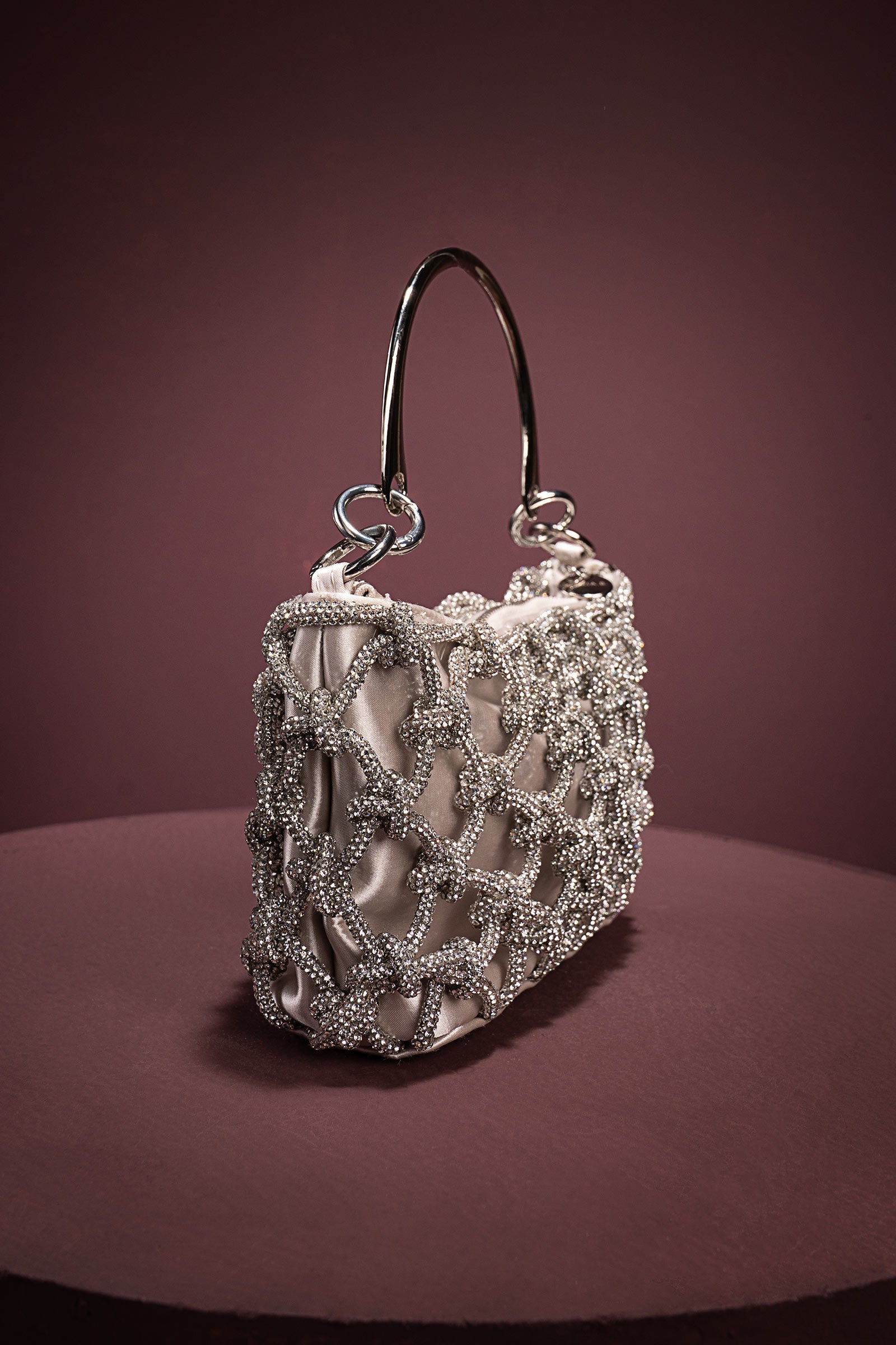 Crystals Knotted Bag