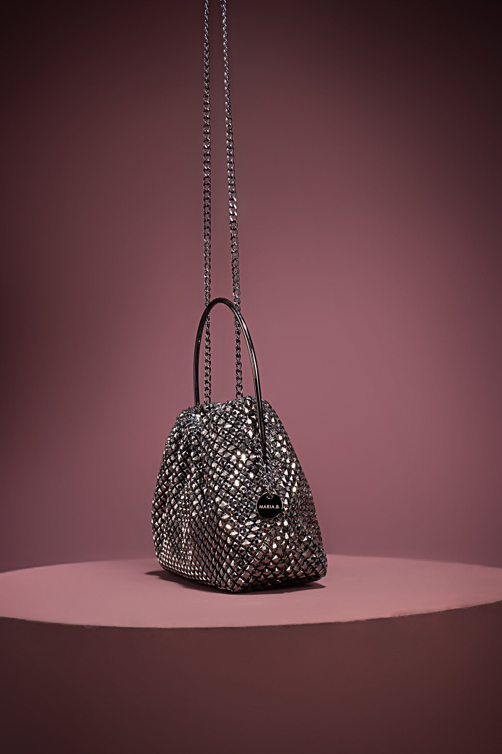 Studded Bucket Clutch
