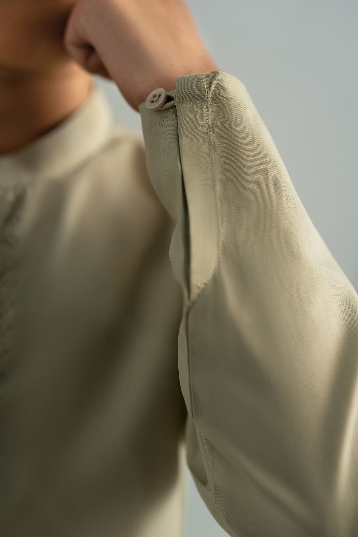 2 Piece Embroidered Blended Suit