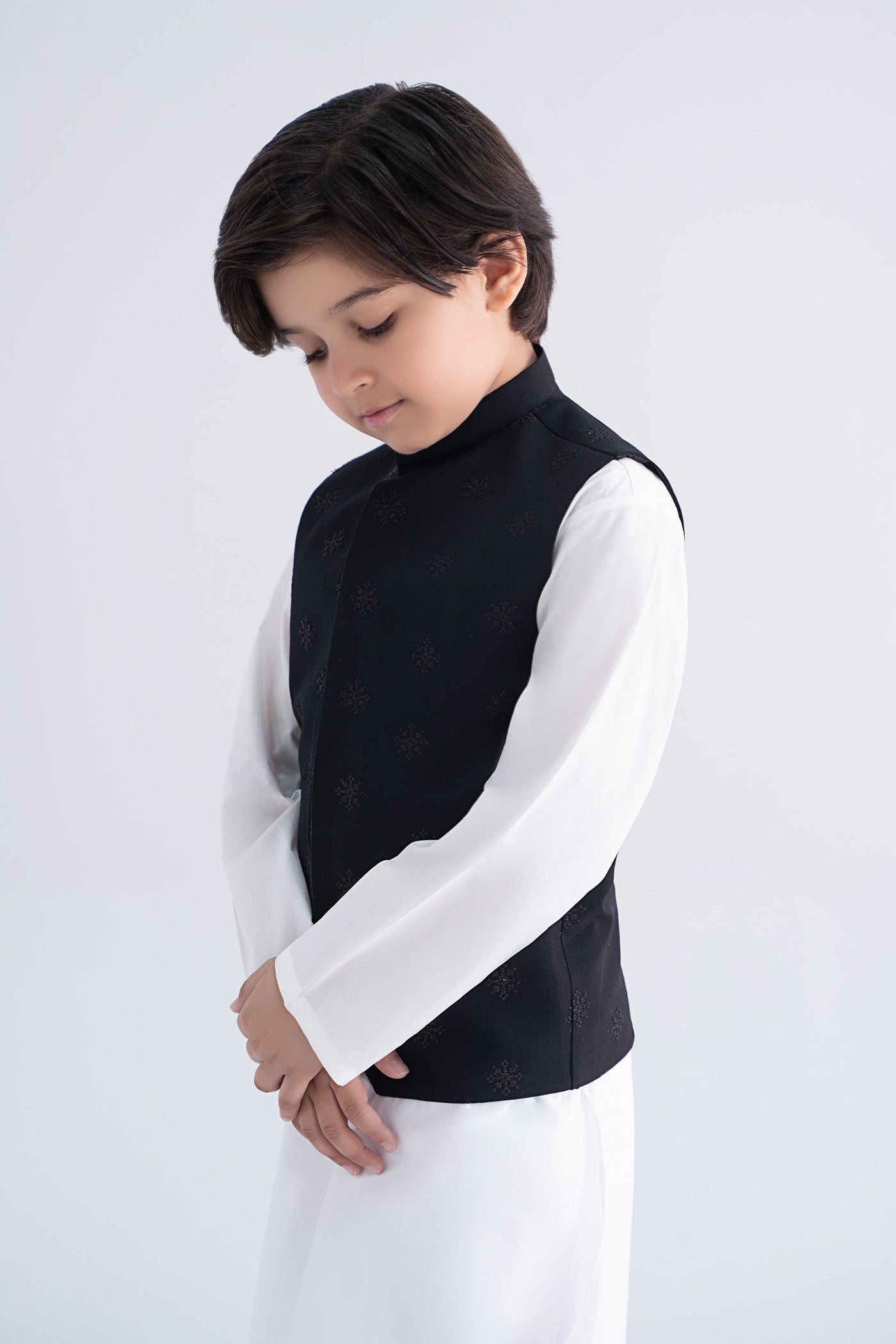 Blended Black Waistcoat