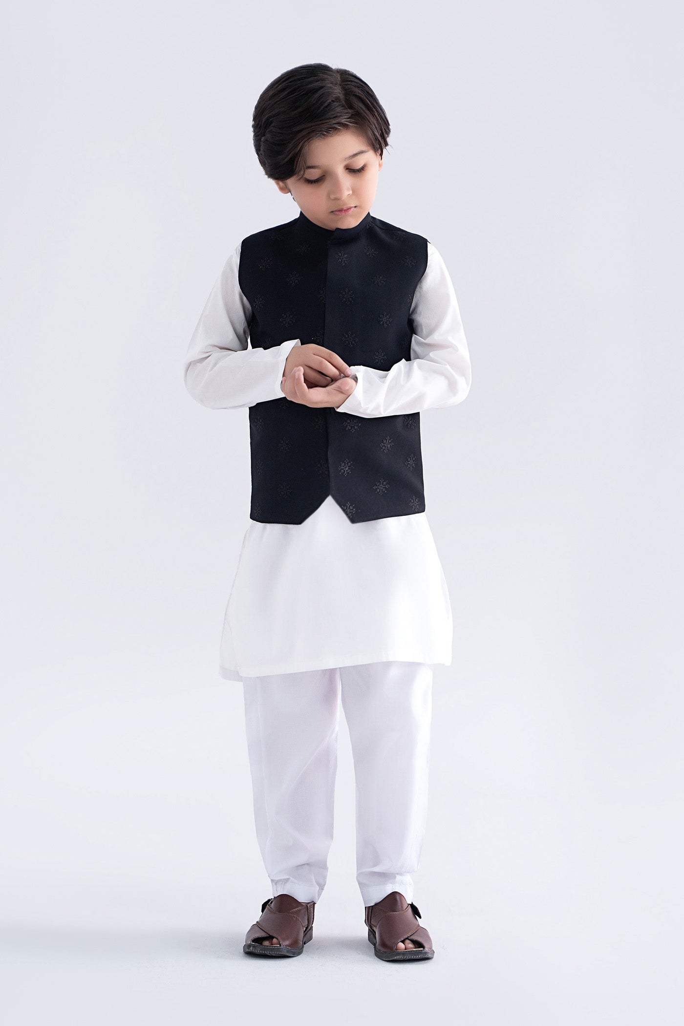 Blended Black Waistcoat