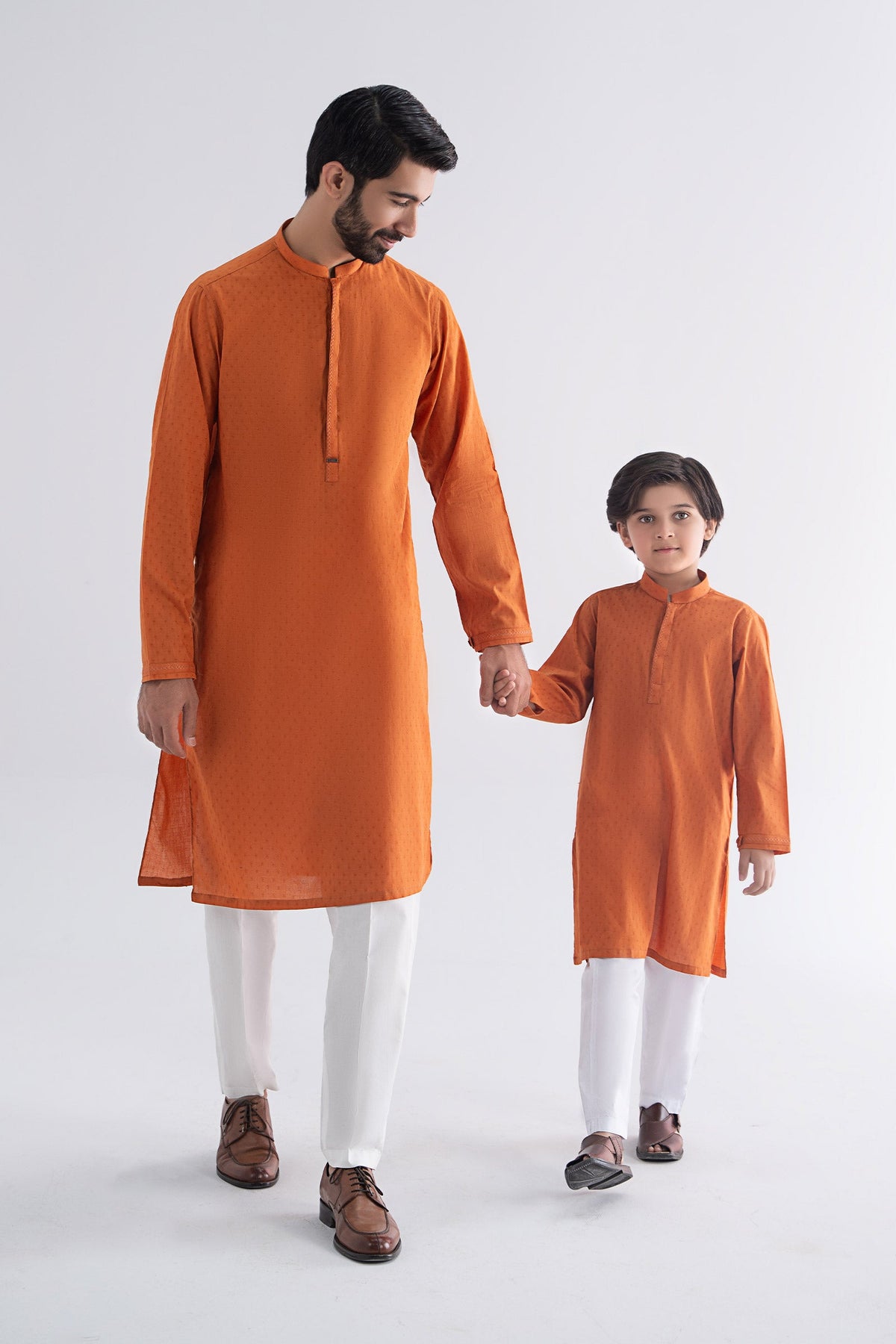 Embroidered Jacquard Kurta