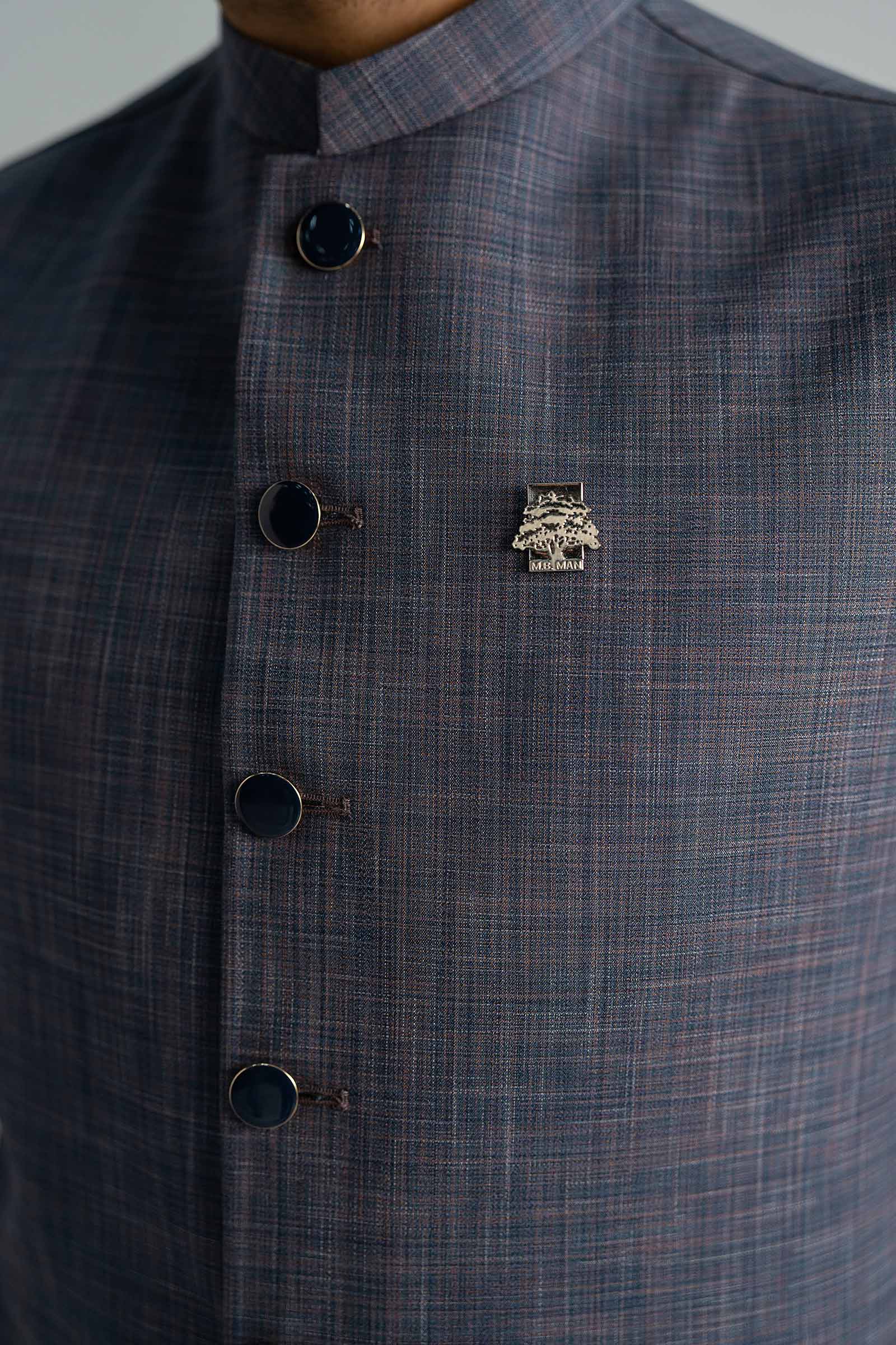 Blended Indigo Waistcoat