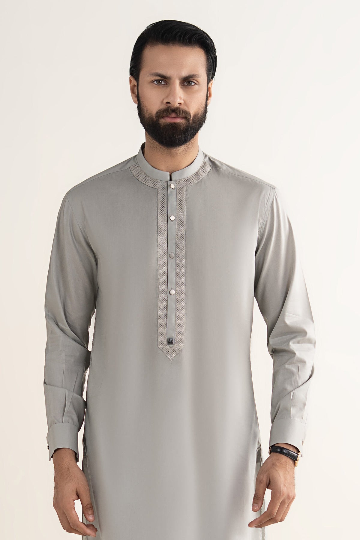 Embroidered Blended Kurta