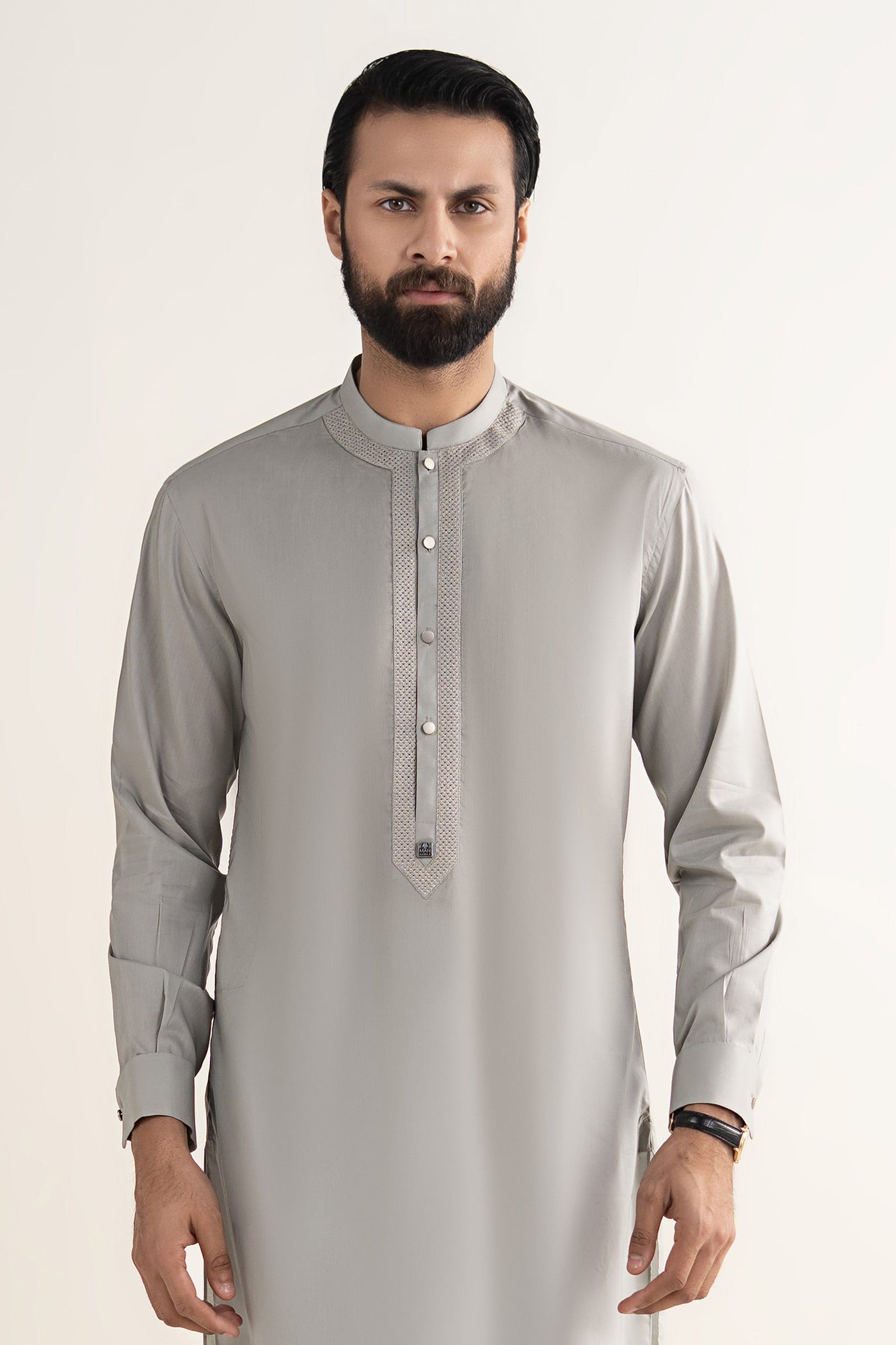 Embroidered Blended Kurta