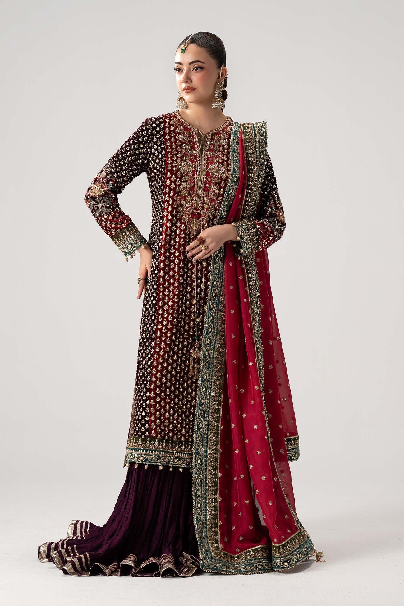 Maria B Yarizeh Style MC 26V1 12 Fuchsia Pink