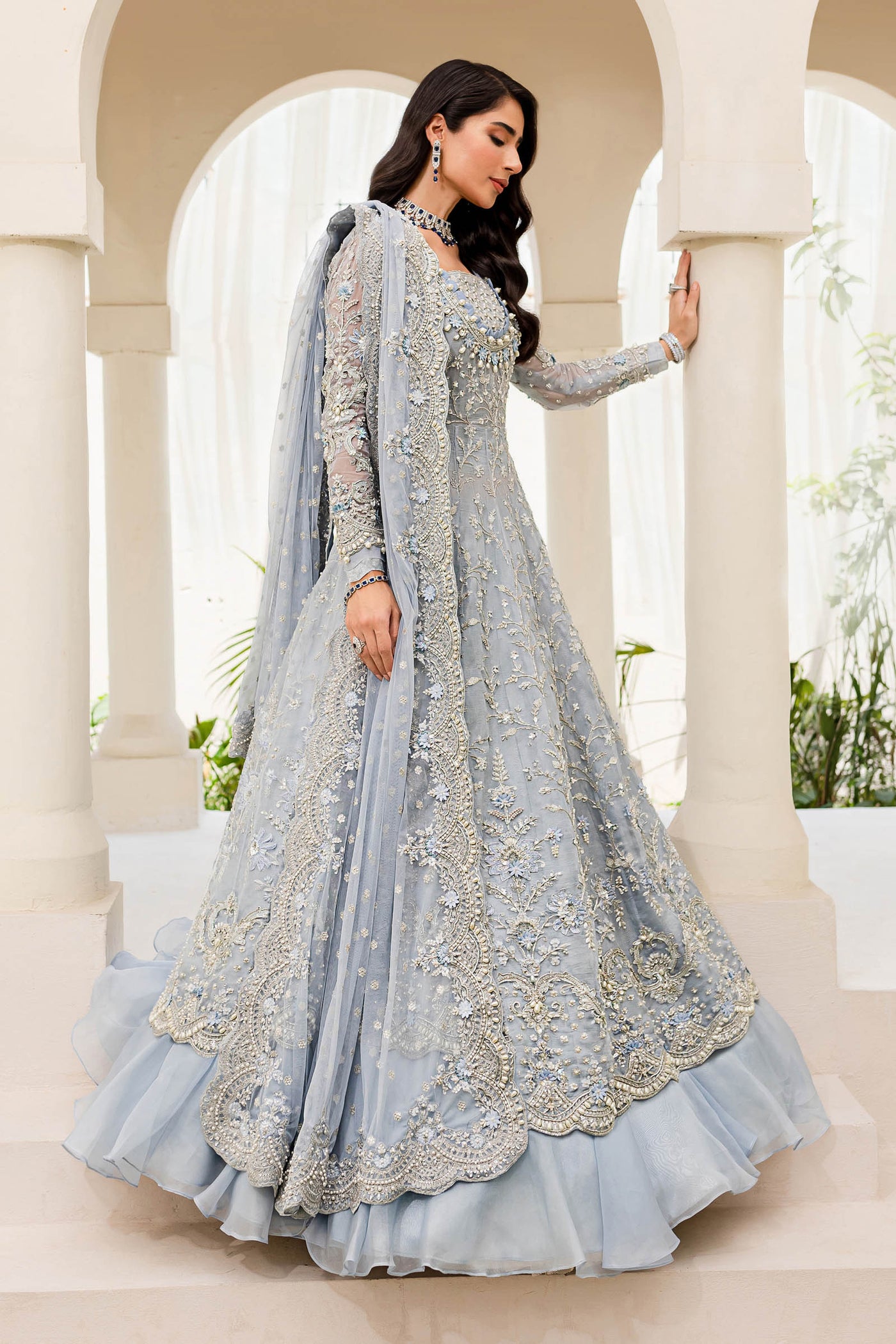Maria B. Couture Ice Blue MC-904