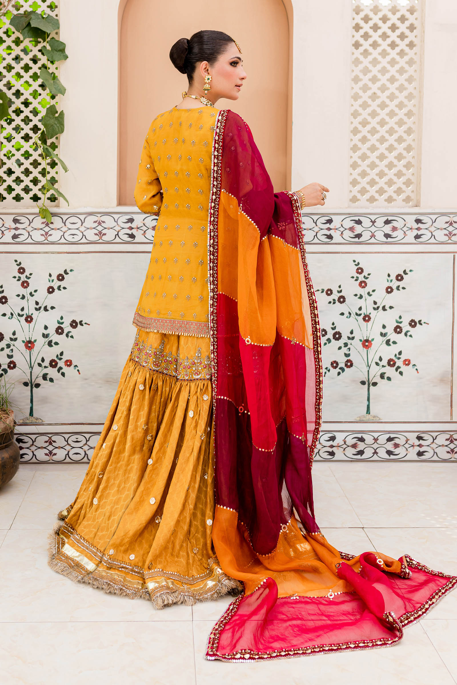 Maria B. Couture Mustard Yellow MC-905