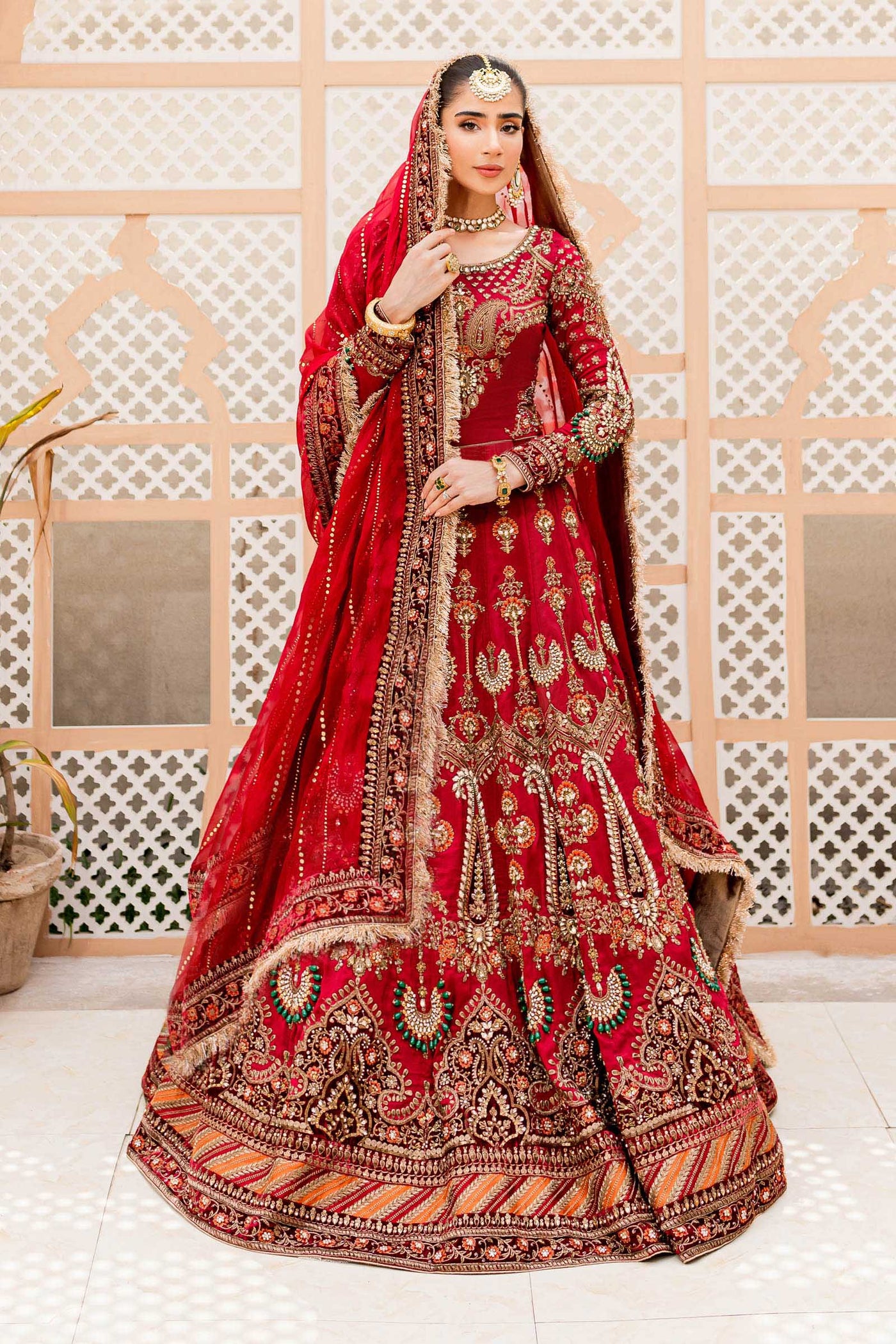 Maria B. Couture Deep Red Mc-907