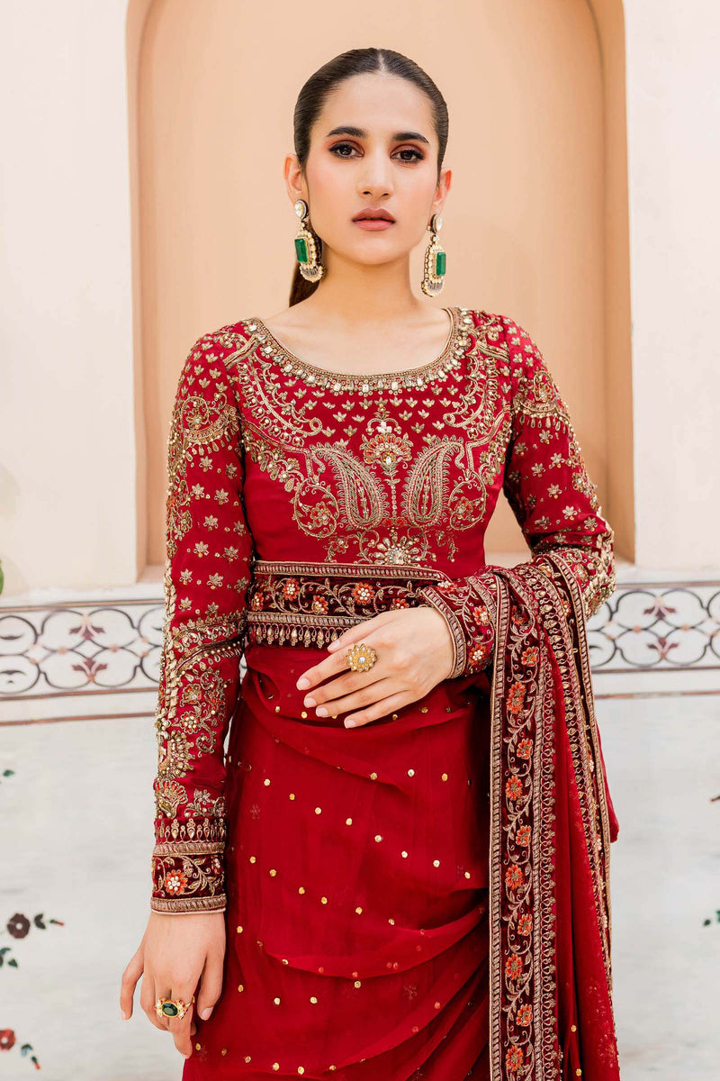 Maria B. Couture Deep Red Mc-910