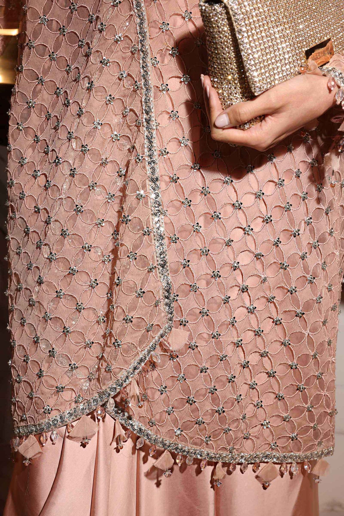 3 Piece Embroidered Chiffon Suit