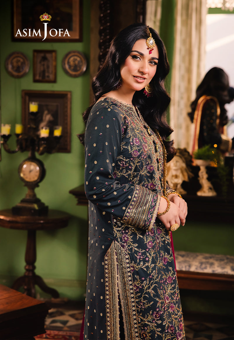 AJLP-01 EMBROIDERED TWISTED LAWN 3PCS