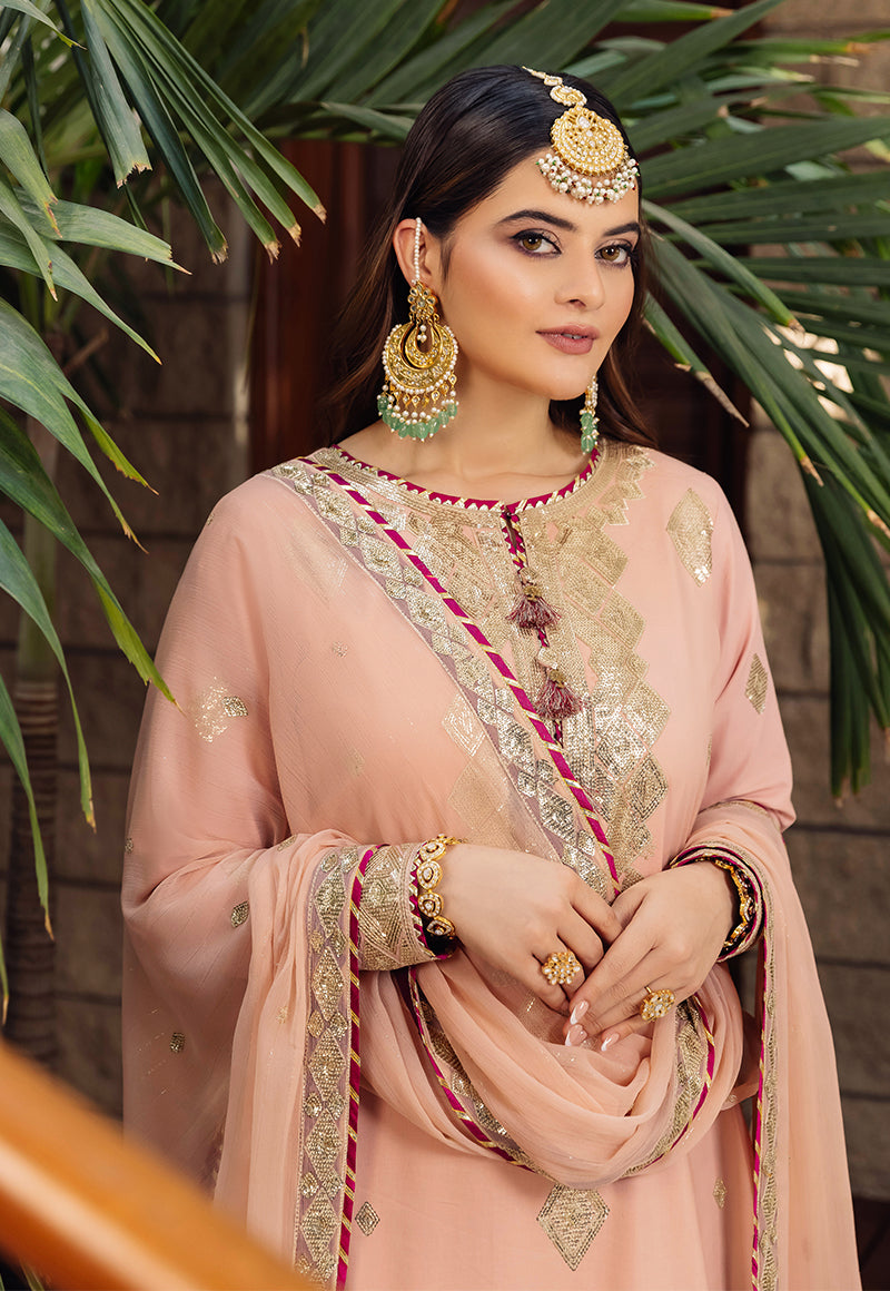AJSM-50 EMBROIDERED POLY LAWN 3 PCS