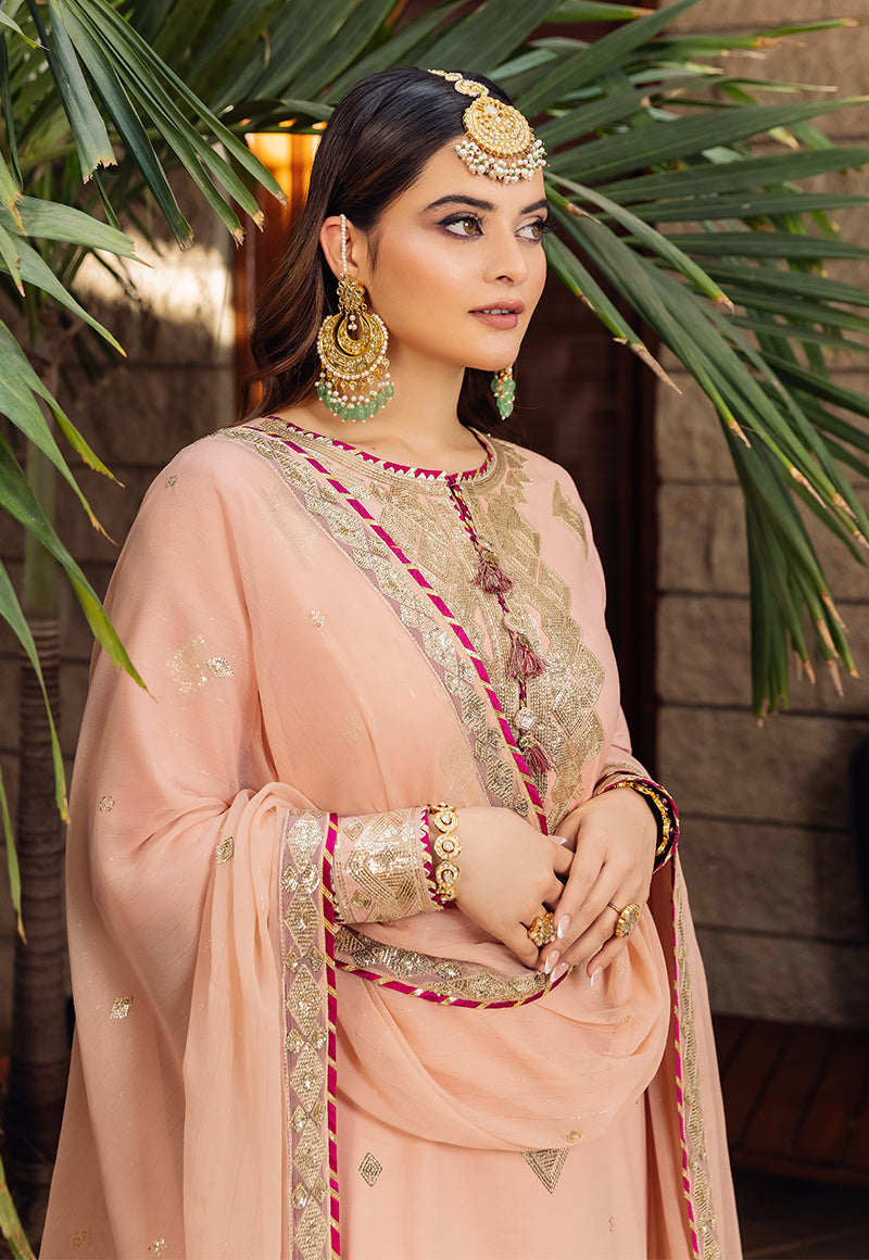 AJSM-50 EMBROIDERED POLY LAWN 3 PCS