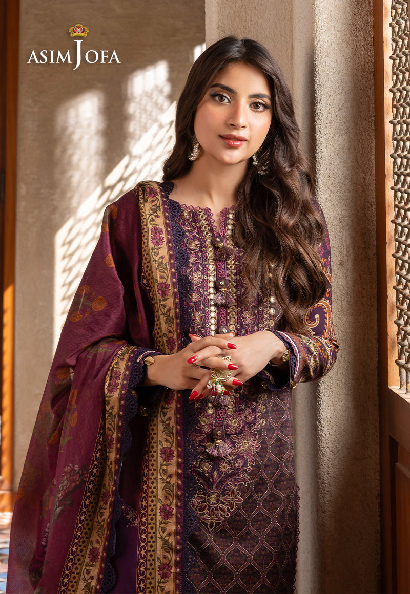 AJRWD-16 EMBROIDERED SLUB 3 PCS