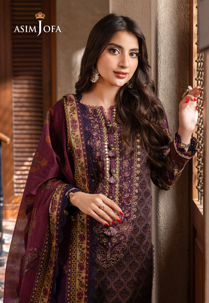 AJRWD-16 EMBROIDERED SLUB 3 PCS