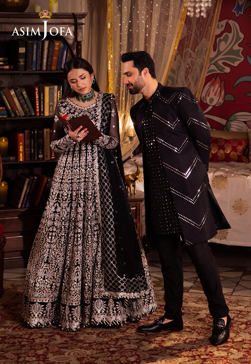 AJMS-16 EMBROIDERED INDIAN RAW SILK 3 PCS