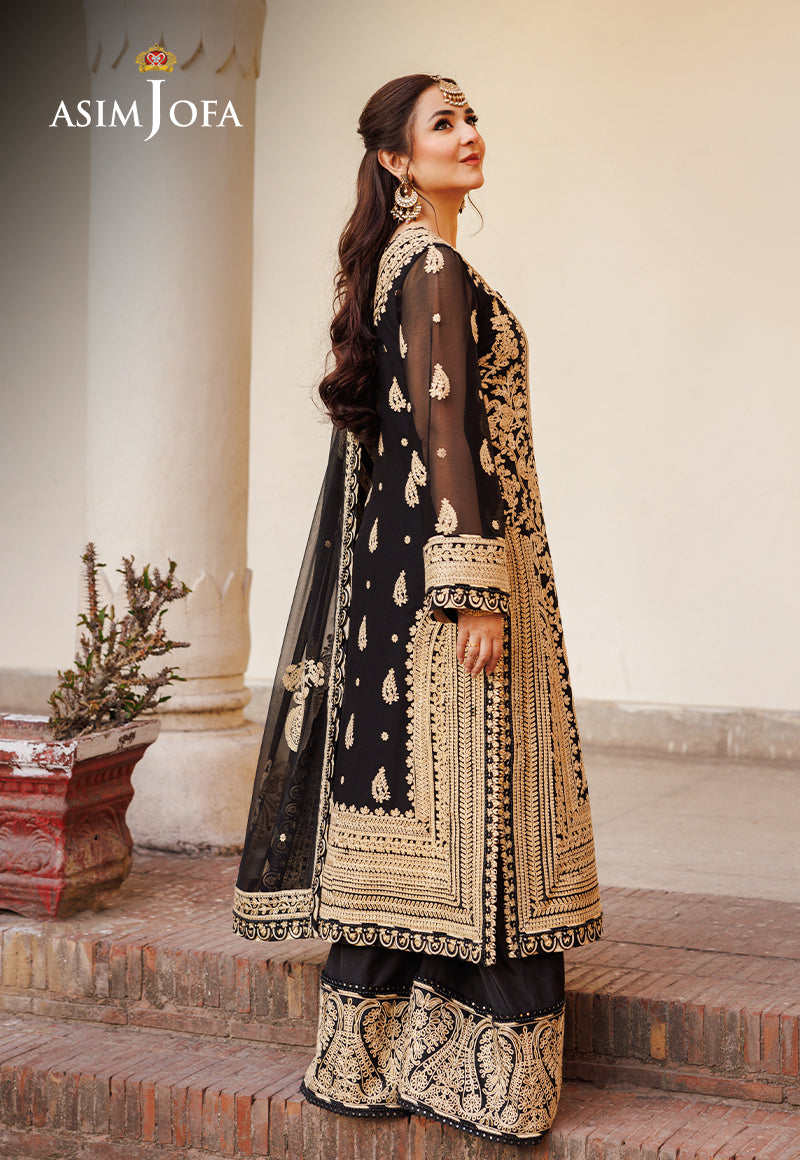 Ajce-06 Embroidered Chiffon 3 Pcs