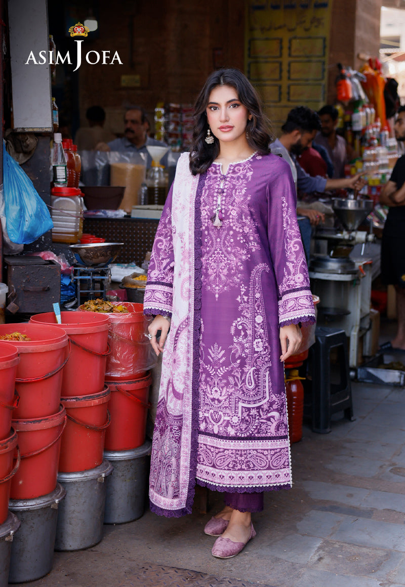AJUEV-09 EMBROIDERED CHIFFON UNSTITCHED 3 PCS