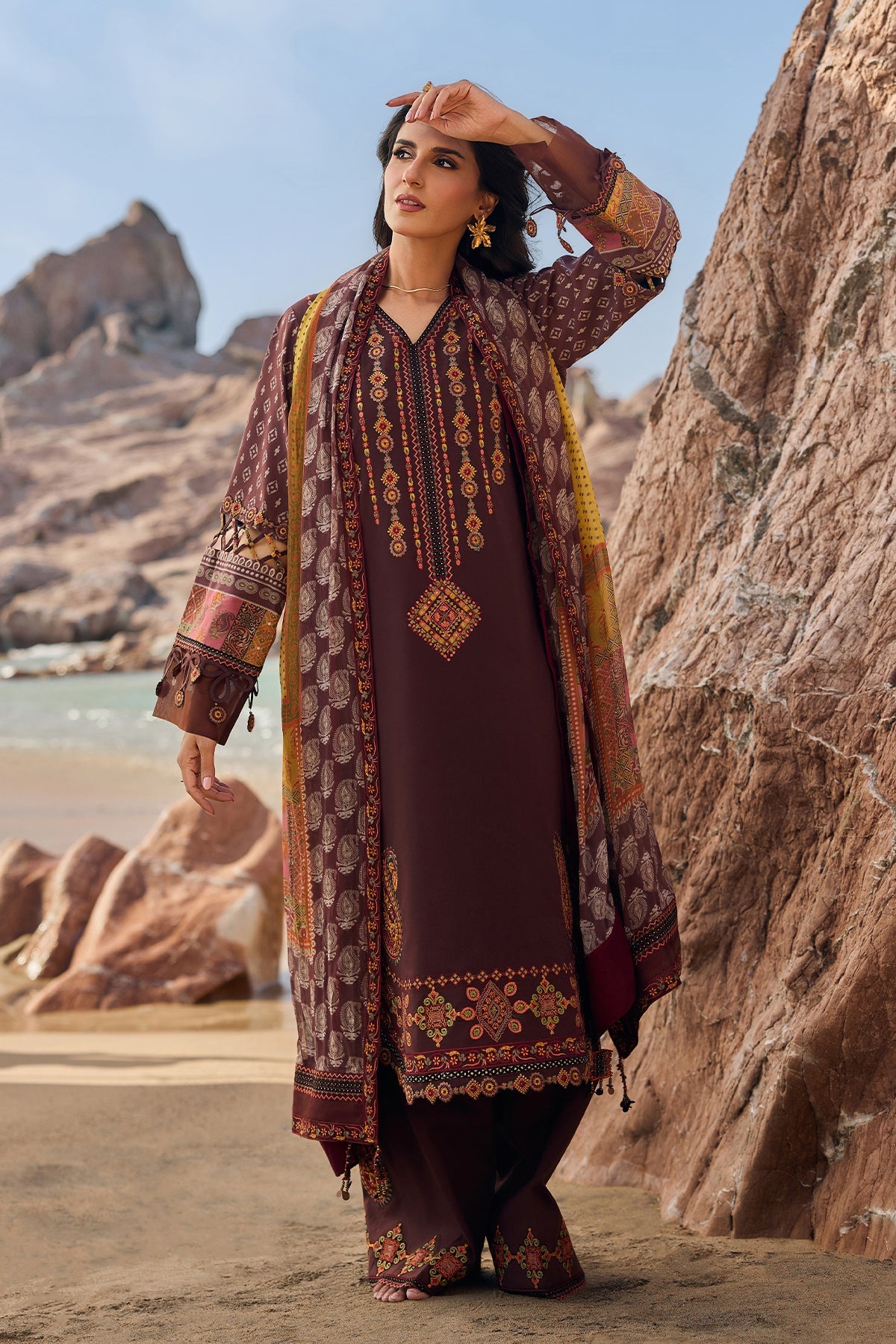 3-PC Unstitched Embroidered Lawn Collection CSN6-09