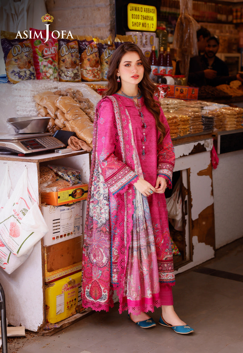 AJPLD-17 PRINTED ARABIC LAWN 3 PCS