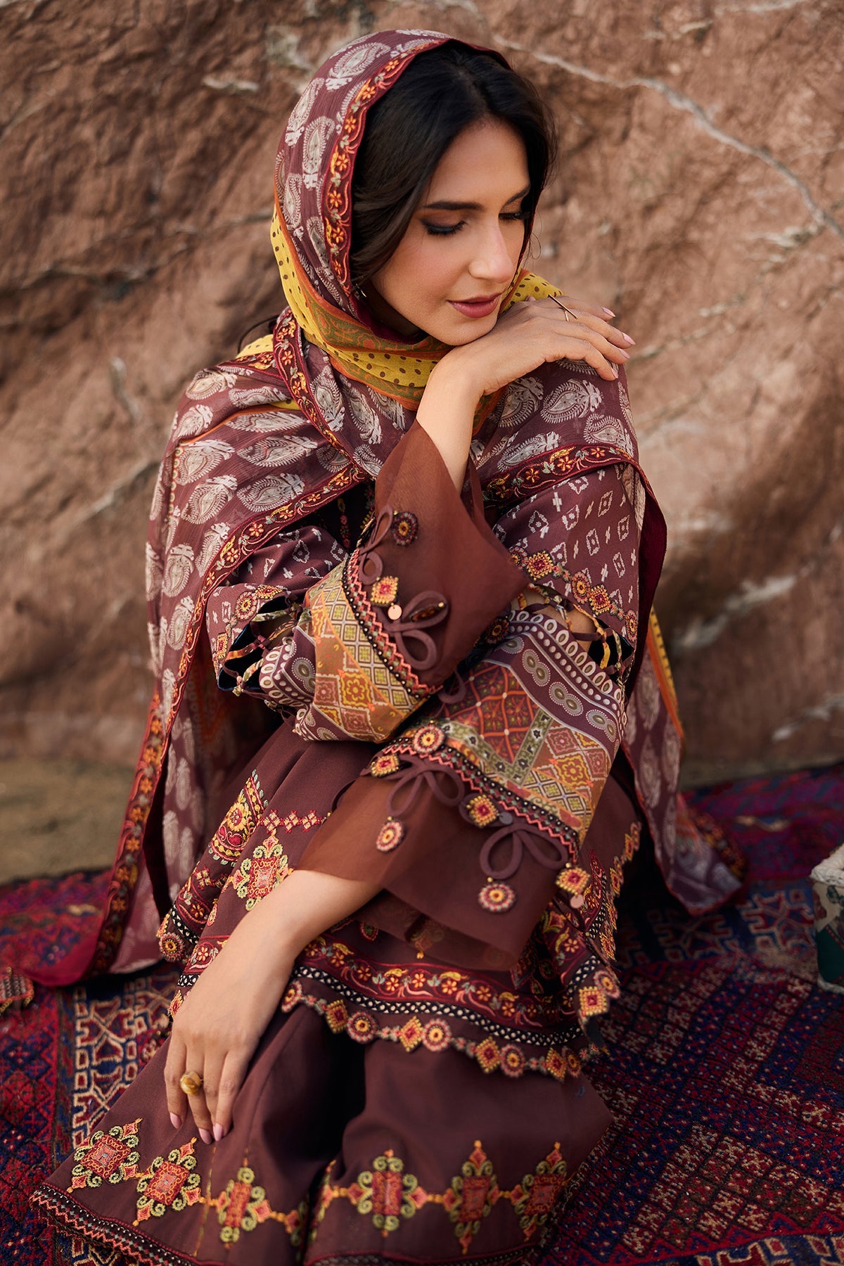 3-PC Unstitched Embroidered Lawn Collection CSN6-09